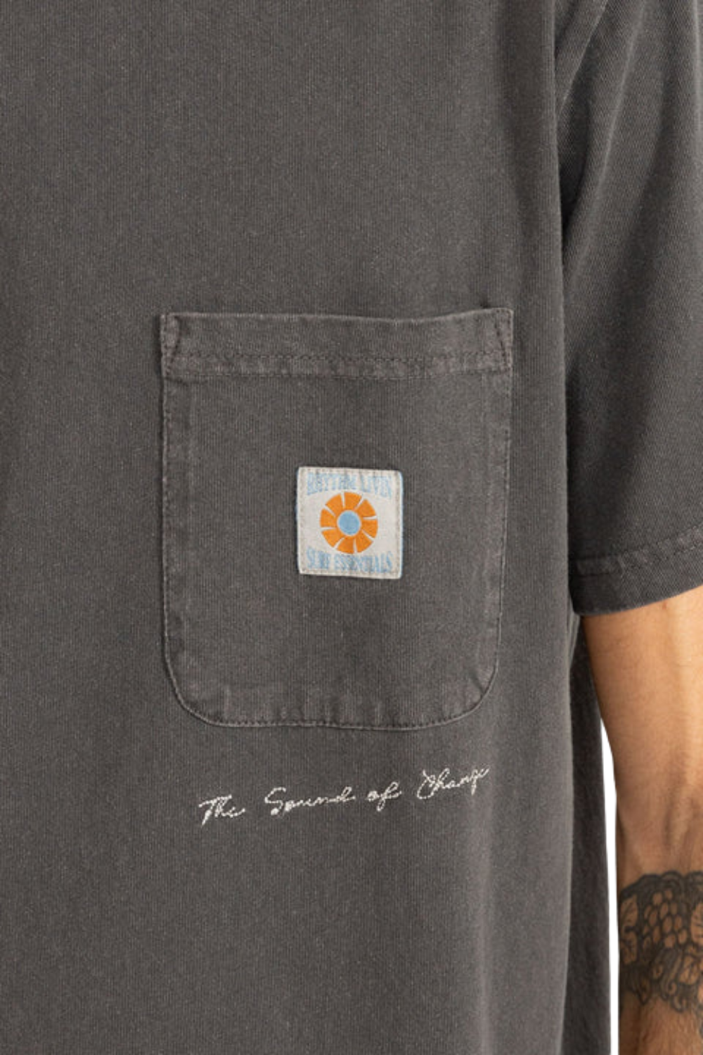 Rhythm Vintage Pocket Short Sleeve T-Shirt Black