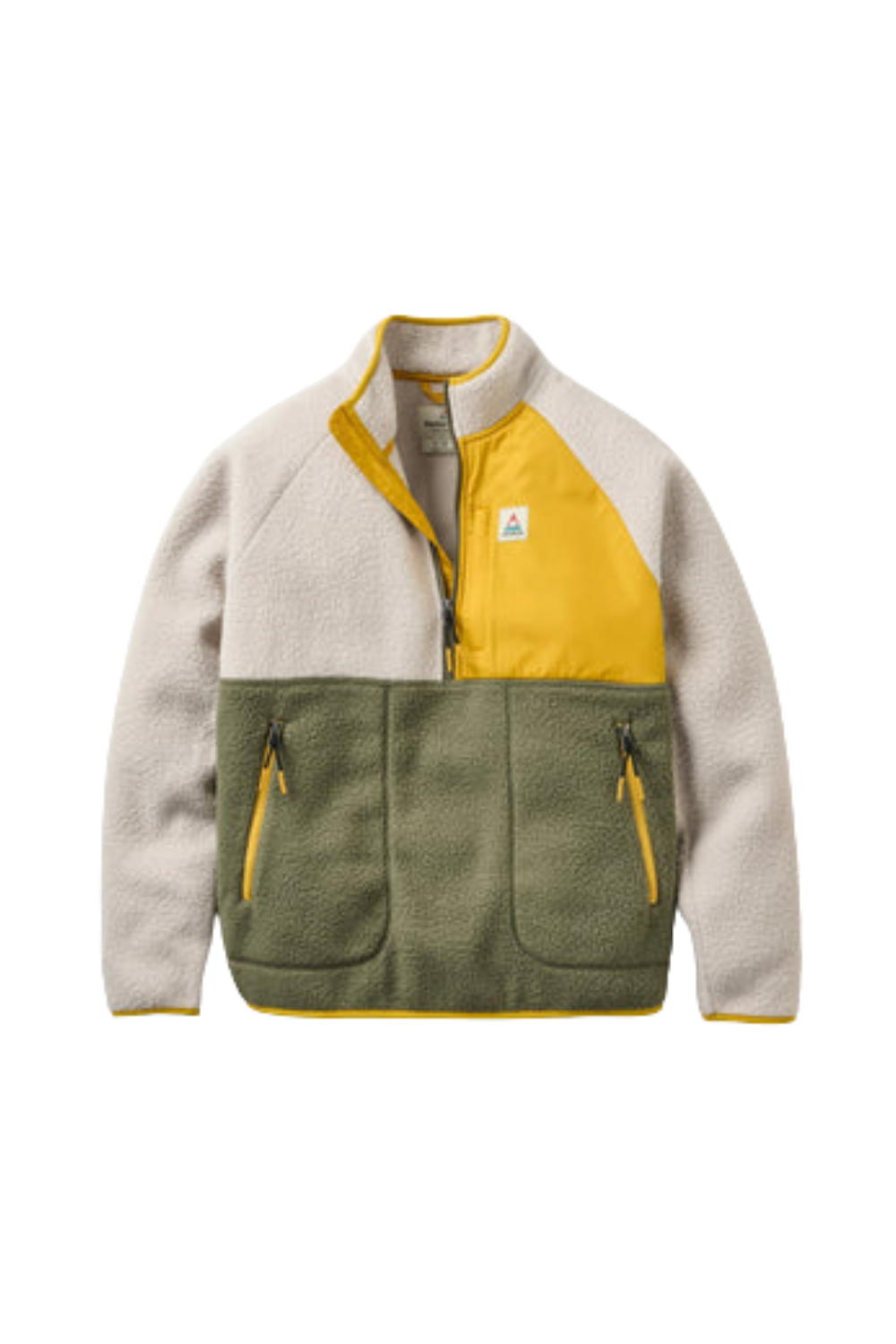 Passenger Home Recycled Sherpa Fleece Vintage White Dusty Olive