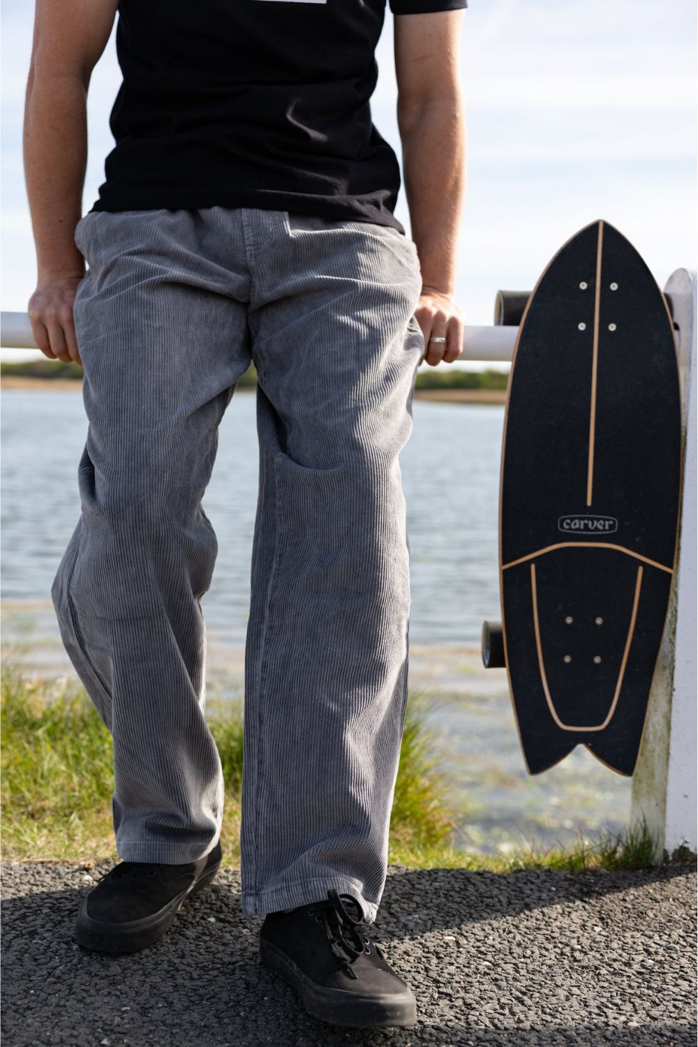 BamBooBay Chill Cord Mens Trousers Grey