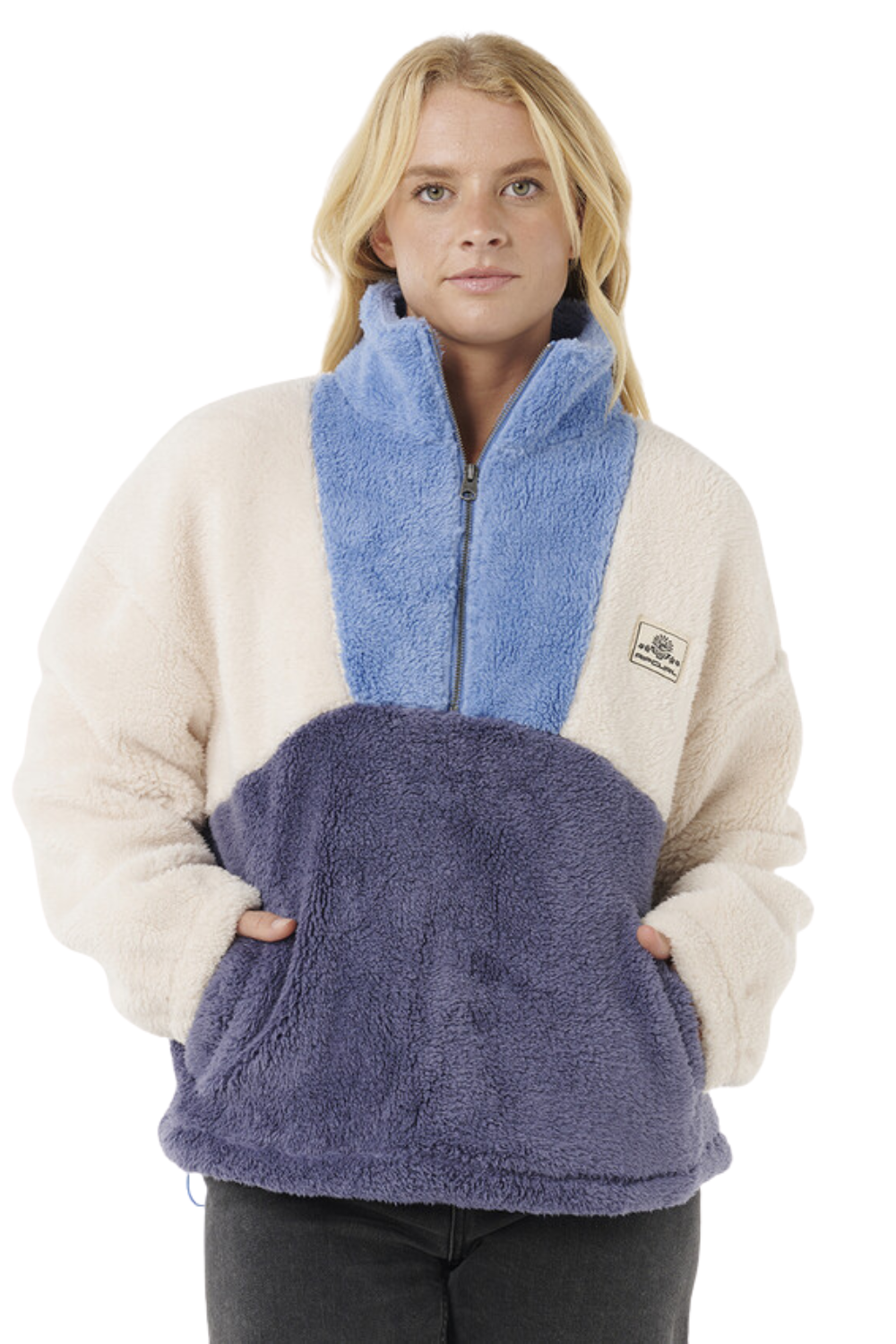 Rip Curl Block Party Polar Fleece Blue