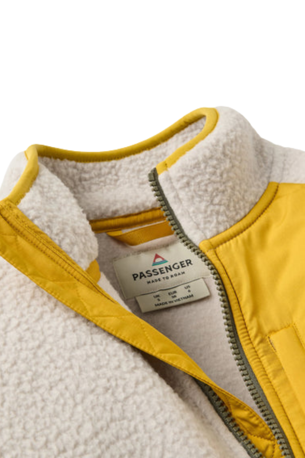 Passenger Home Recycled Sherpa Fleece Vintage White Dusty Olive