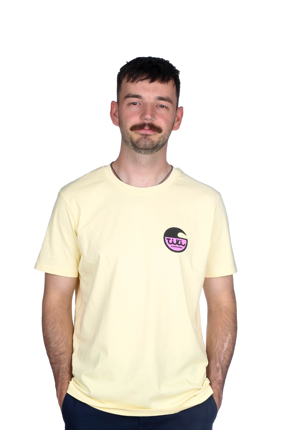 Tiki Surfboard Logo T-Shirt Butter