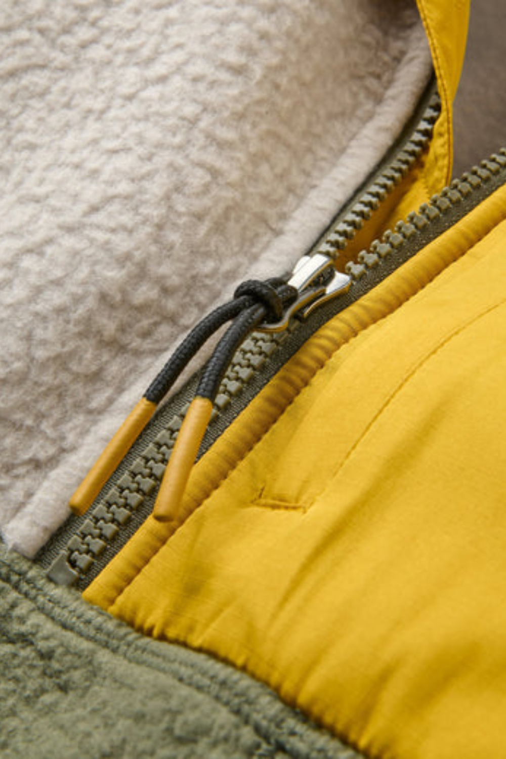 Passenger Home Recycled Sherpa Fleece Vintage White Dusty Olive