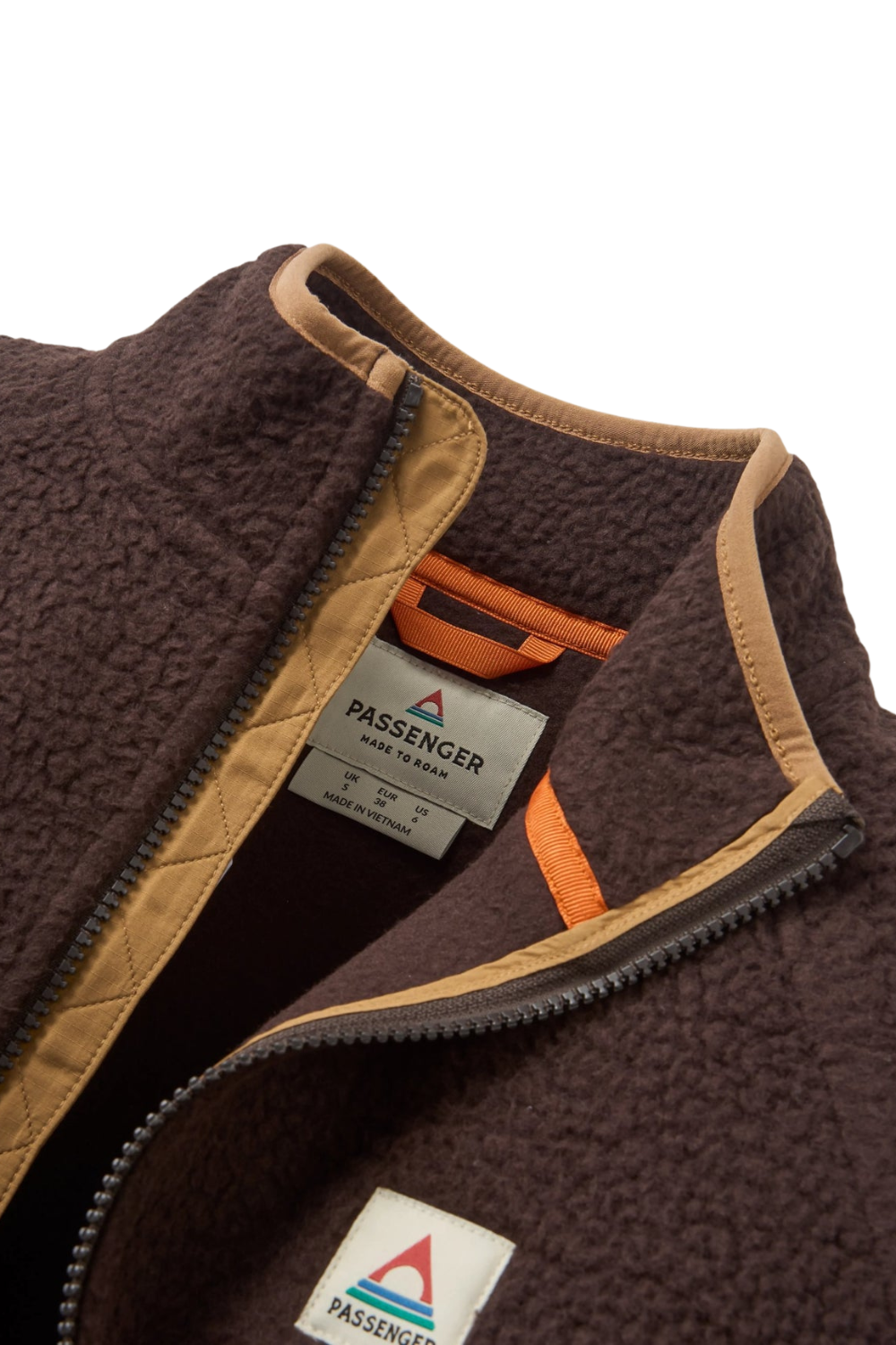 Passenger Fairbanks Full Zip Recycled Sherpa Fleece Espresso