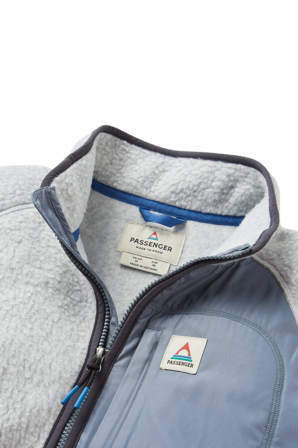 Passenger Offgrid 2.0 1/2 Zip Recycled Sherpa Fleece Grey Marl Fig