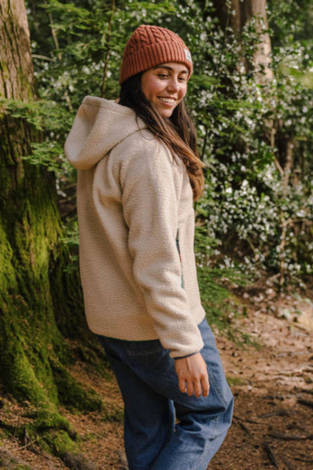 Passenger Maine 1/2 Zip Recycled Sherpa Fleece Oatmeal