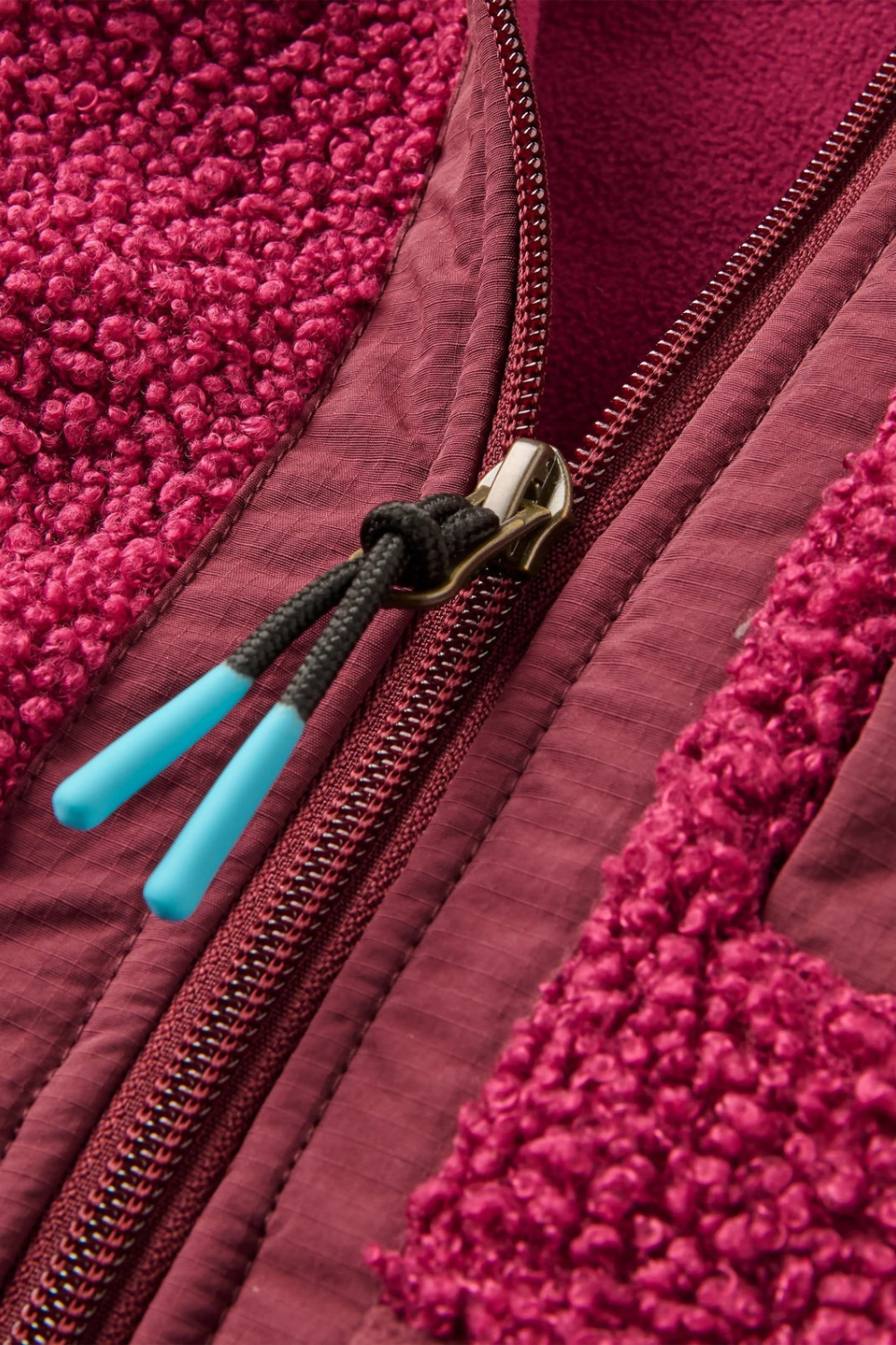 Passenger Oak Teddy Long Line Fleece Fig Wild Berry