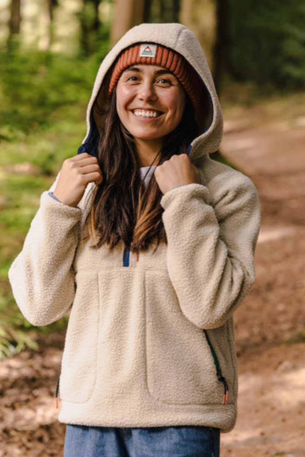 Passenger Maine 1/2 Zip Recycled Sherpa Fleece Oatmeal