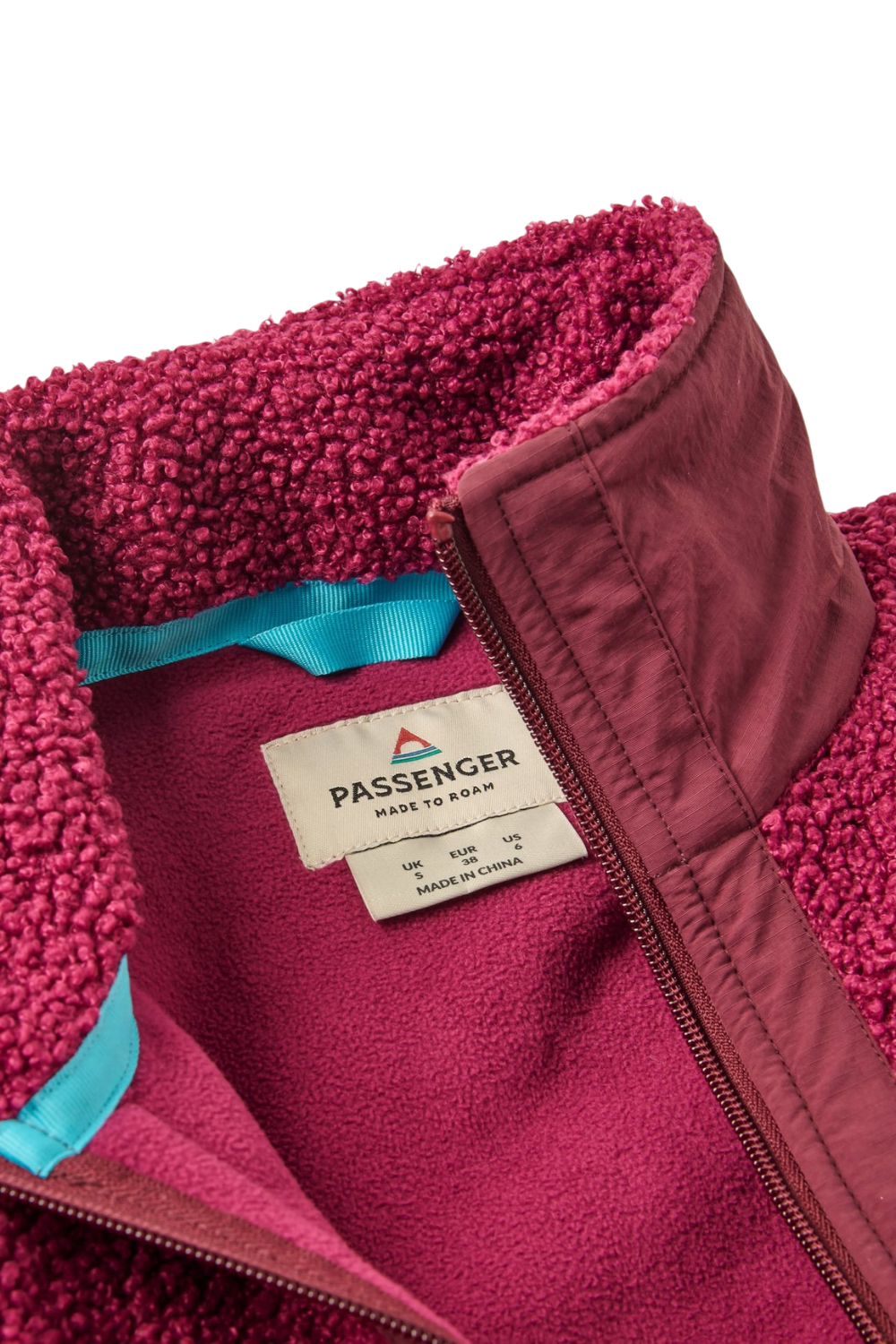 Passenger Oak Teddy Long Line Fleece Fig Wild Berry