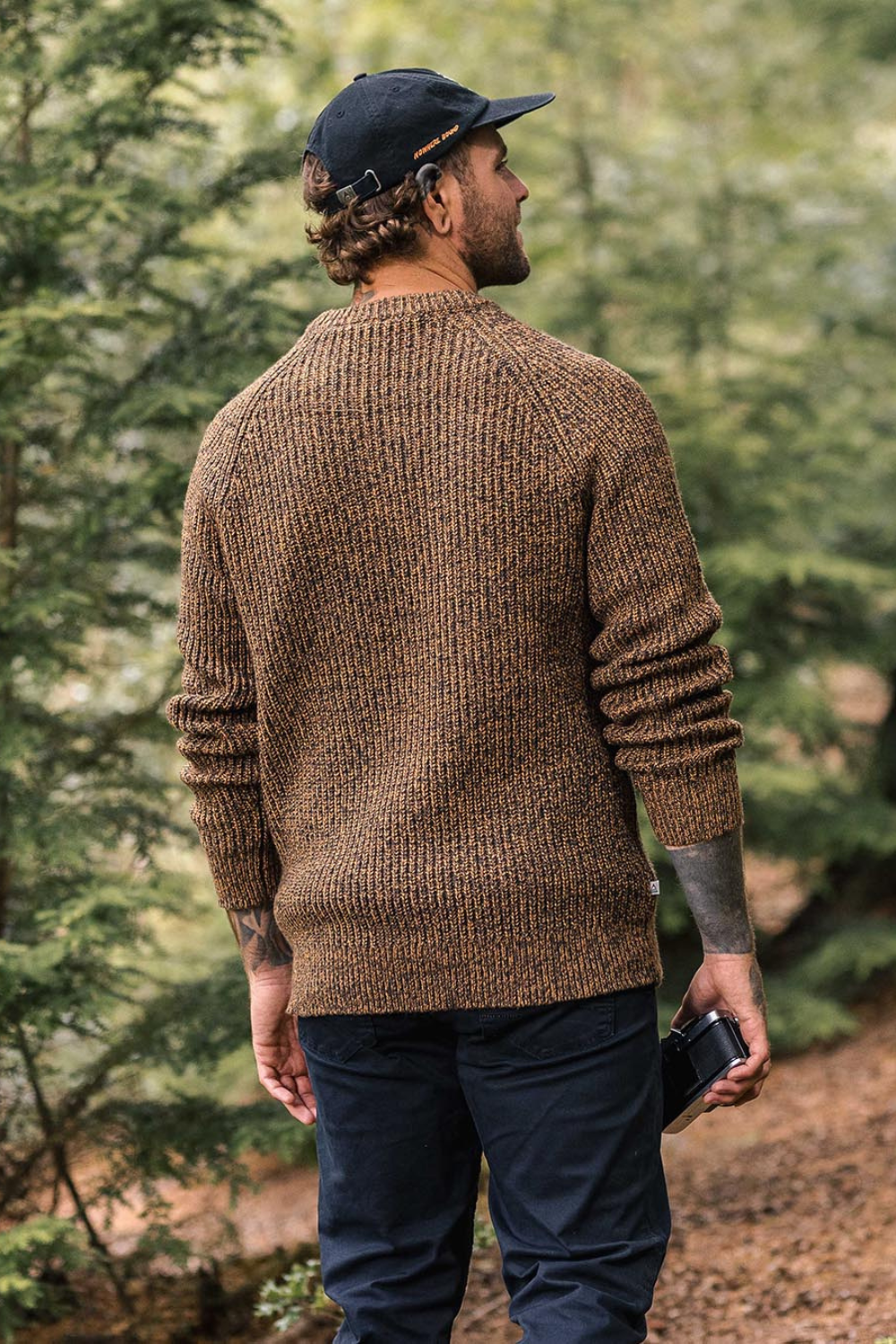 Passenger Fog Recycled Knitted Jumper Dusty Ochre