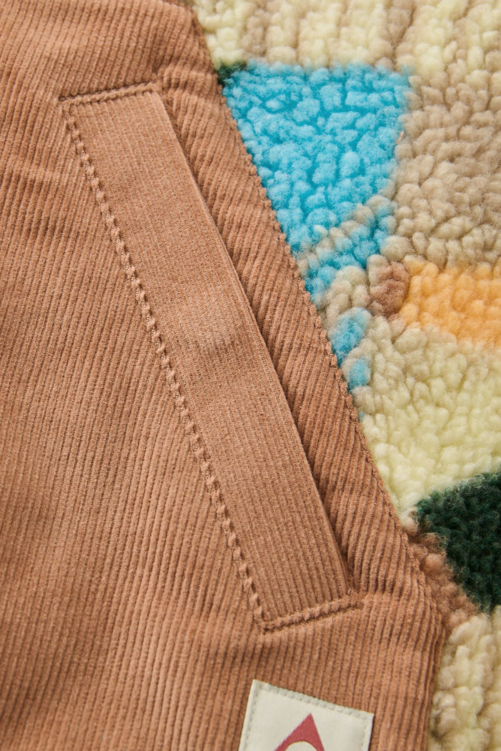 Passenger Clover Womens Recycled Sherpa Fleece Sun Patch Simply Taupe