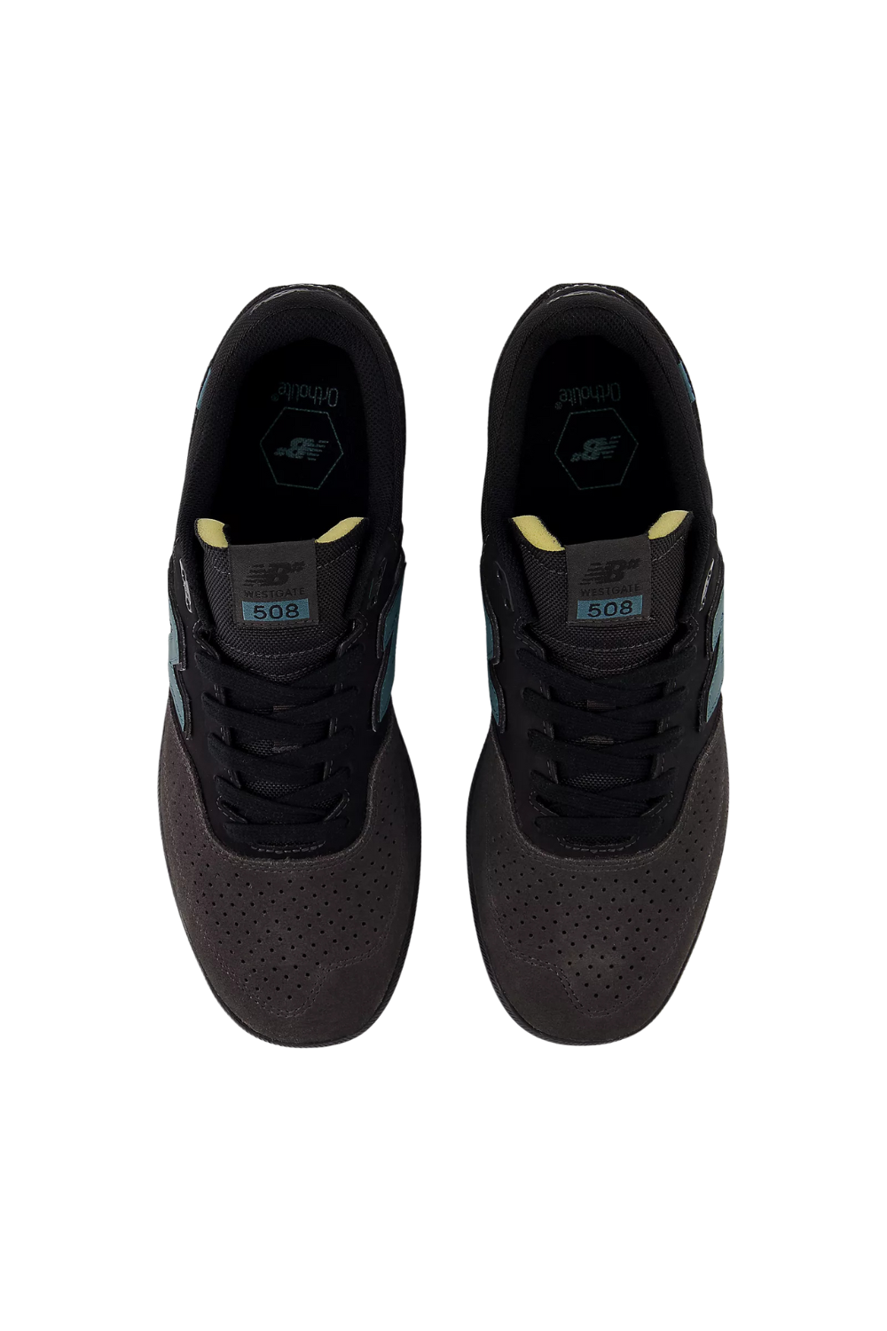 New Balance Numeric Brandon Westgate 508 Skate Shoes Black Cement With New Spruce