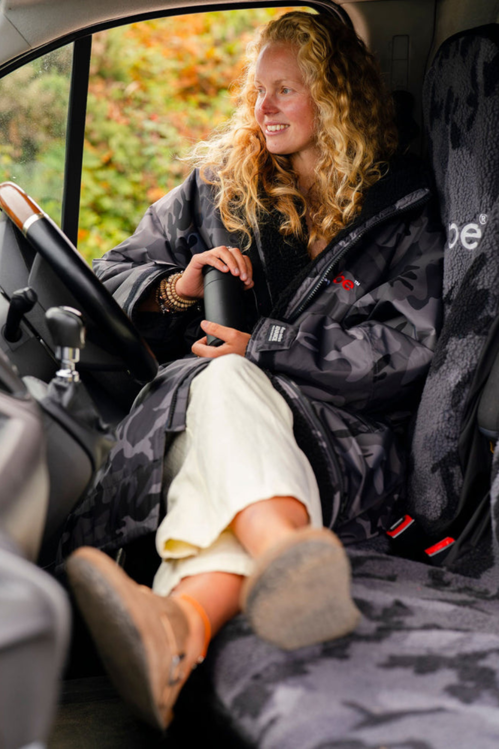 Dryrobe Car Seat Cover Black / Black Camo