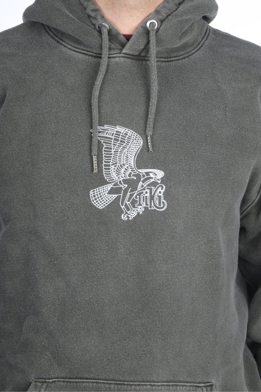 Tiki Seahawk Hoodie Grey Wash