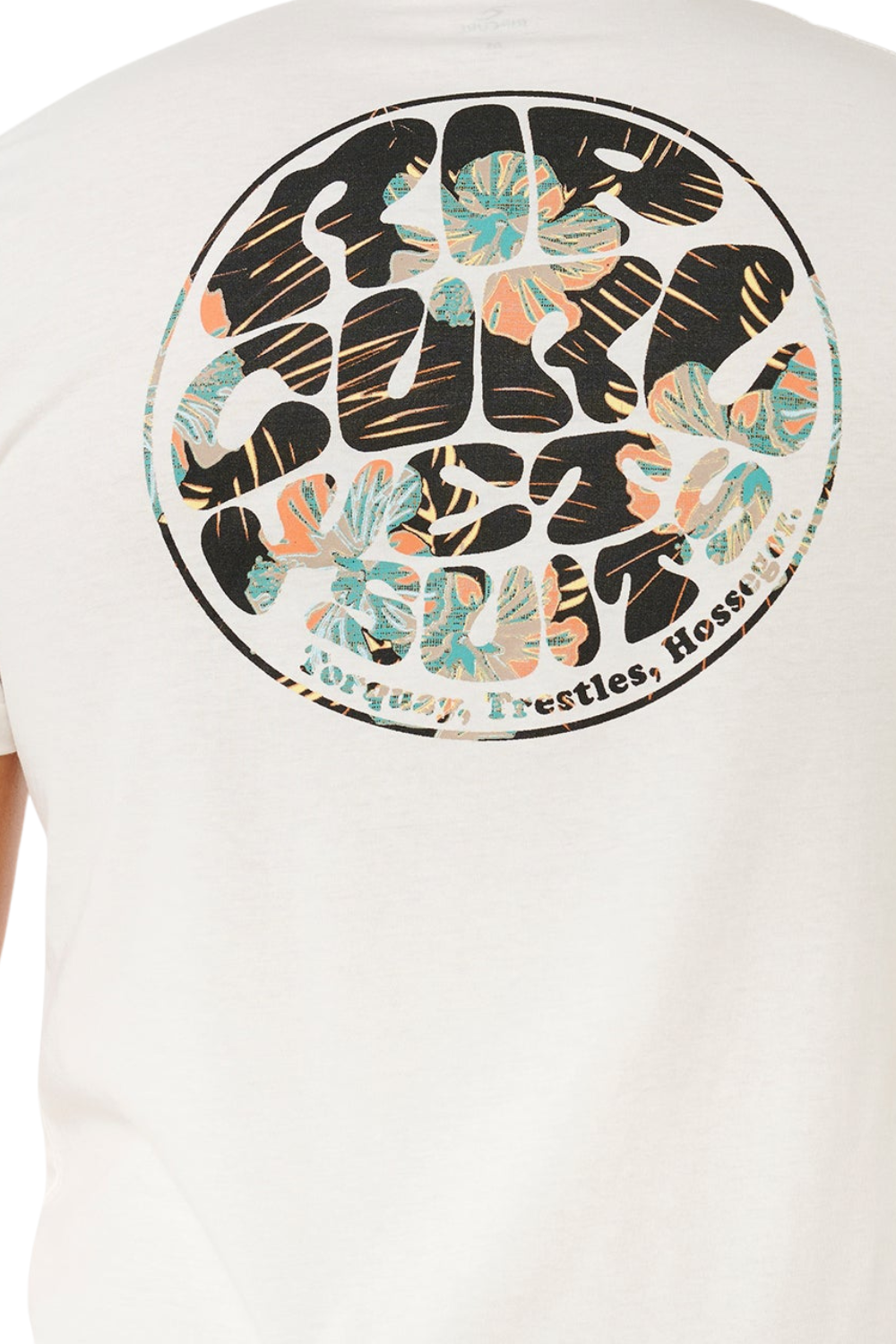 Rip Curl Wettie Passage Icon Mens T-Shirt Bone