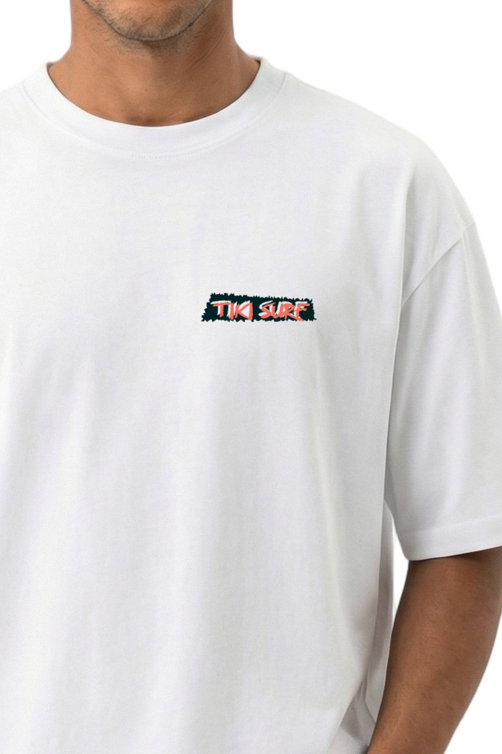 Tiki Carver Mens T-Shirt White