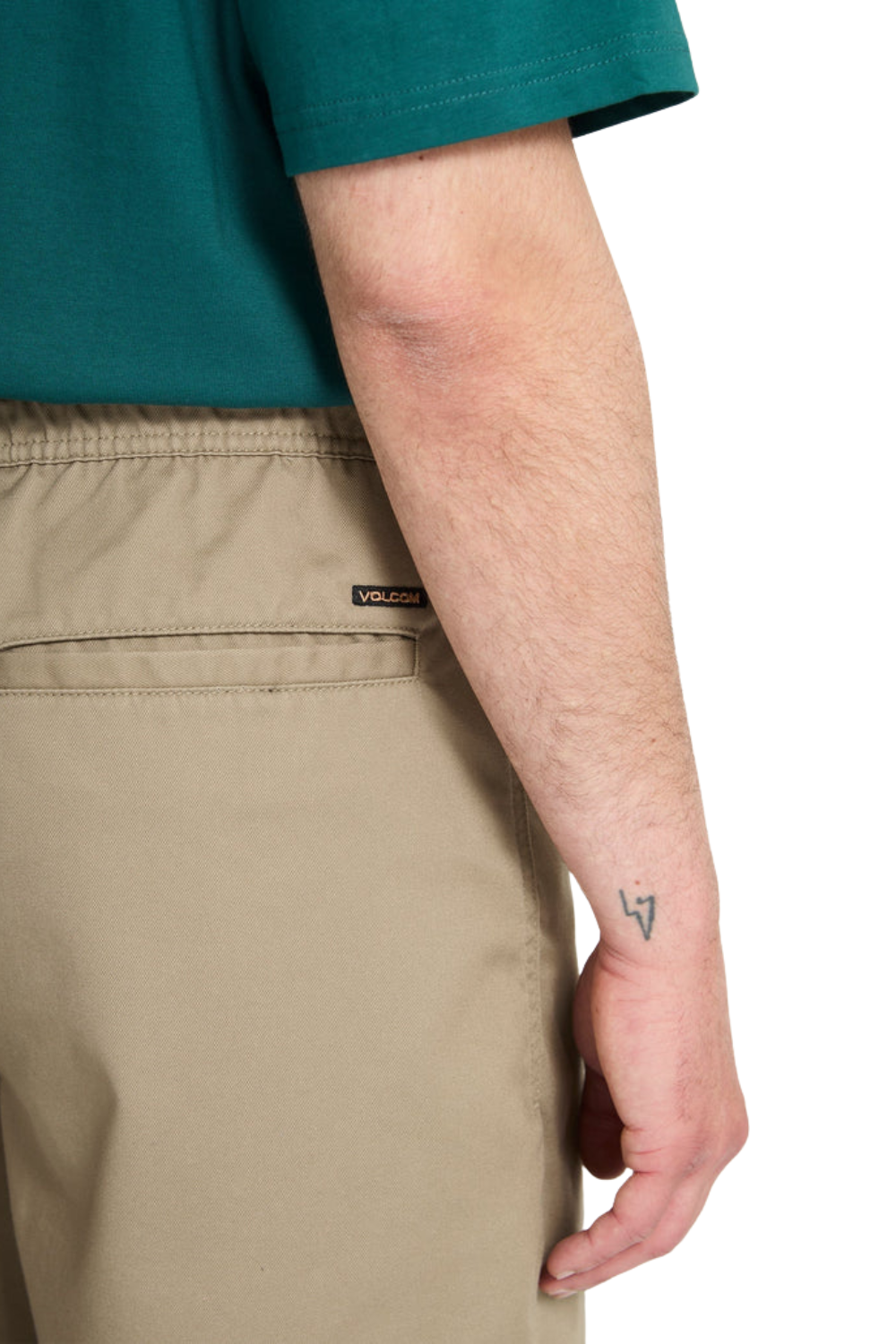 Volcom Freazy Loose Mens Elasticated Waist Trousers Khaki