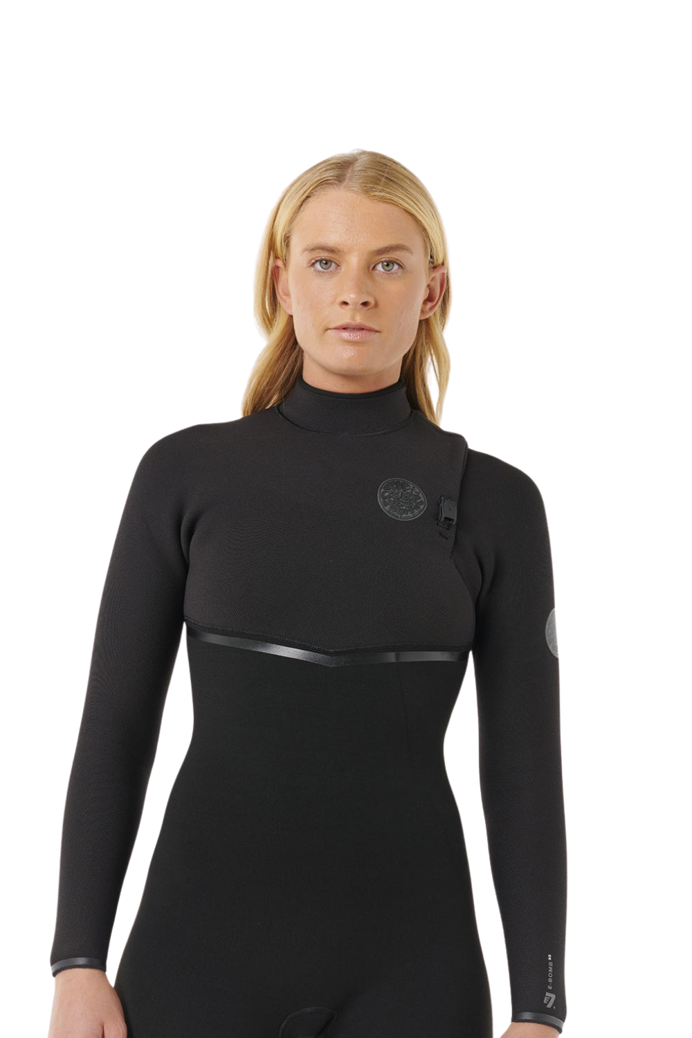 Rip Curl Womens E-Bomb 5/3mm Zip Free Wetsuit Black