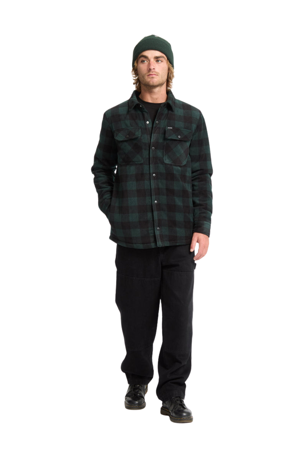 Volcom Bowered Fleece Overshirt Scarab