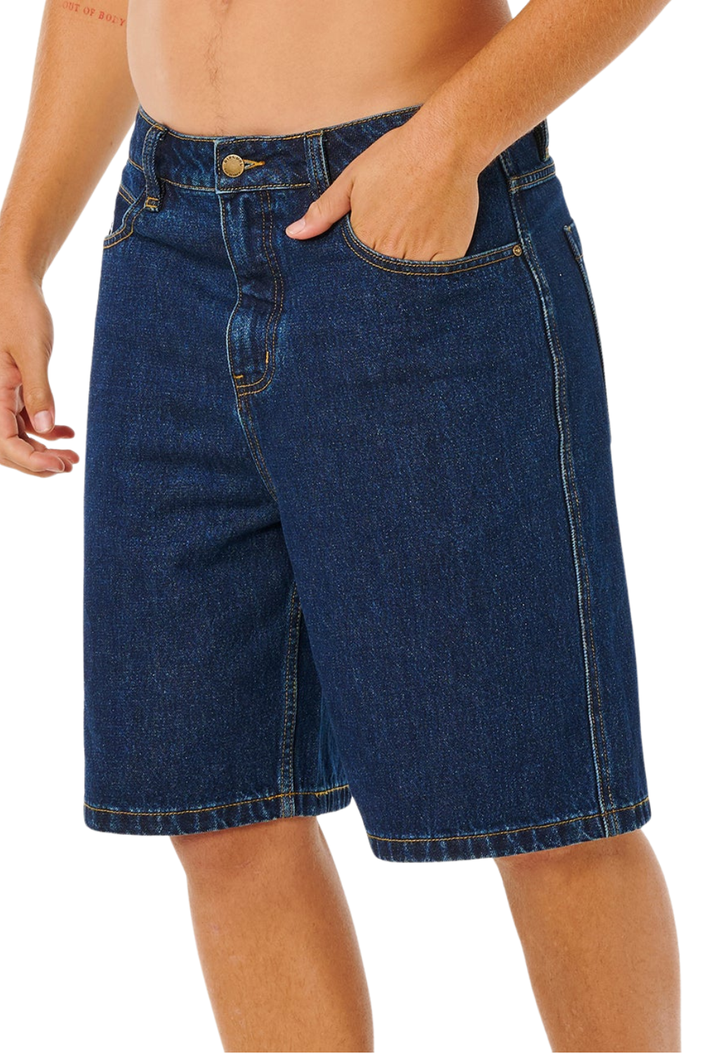 Rip Curl Nu Dose Mens Denim Walk Shorts True Indigo