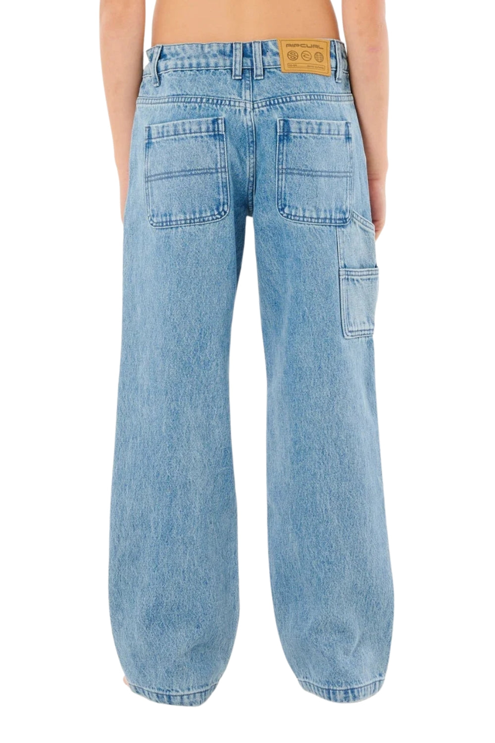 Rip Curl Hyped Boys Denim Trousers Washed Blue