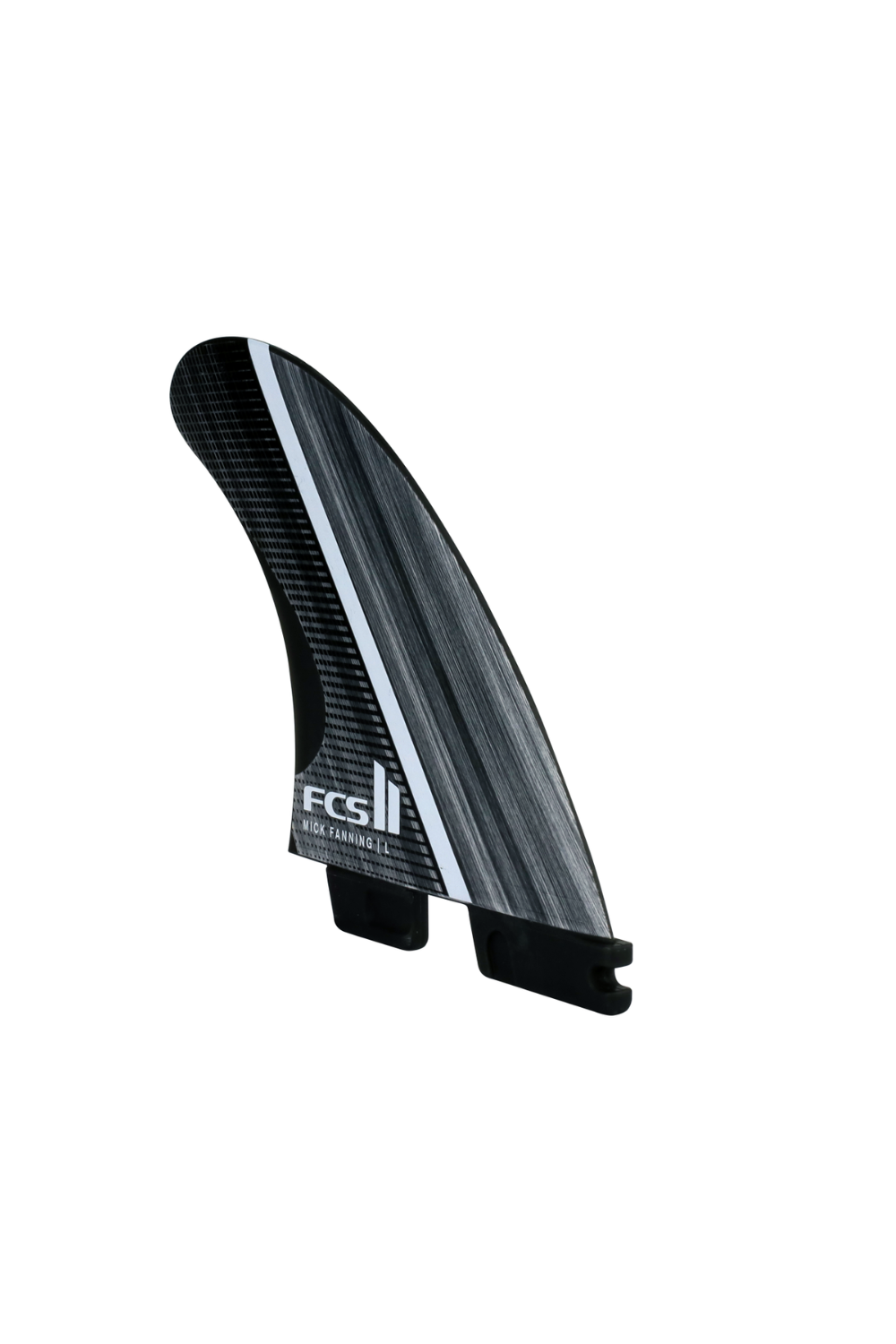 FCS II Mick Fanning Glass Fibre Fusion Tri Fins Smoke/White