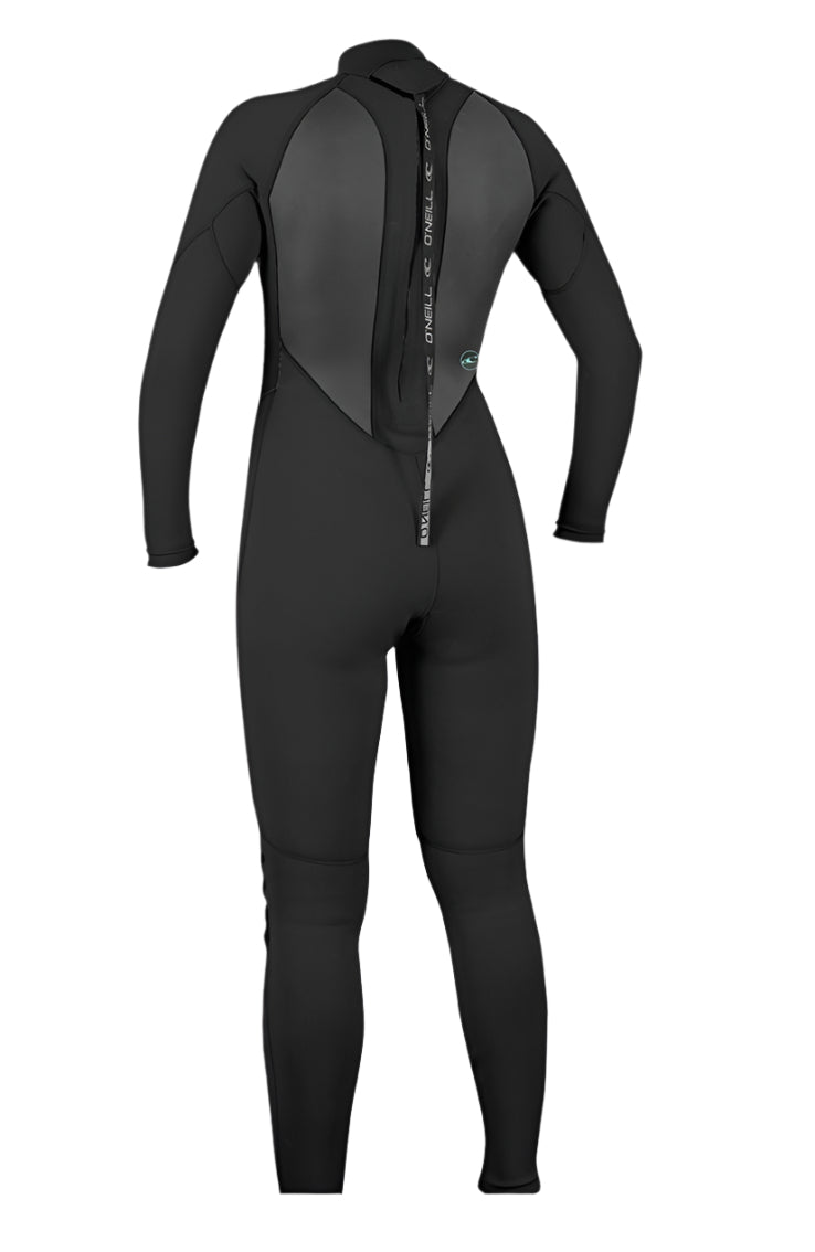 O'Neill Womens Reactor 2 3/2 Back Zip Full Wetsuit Black