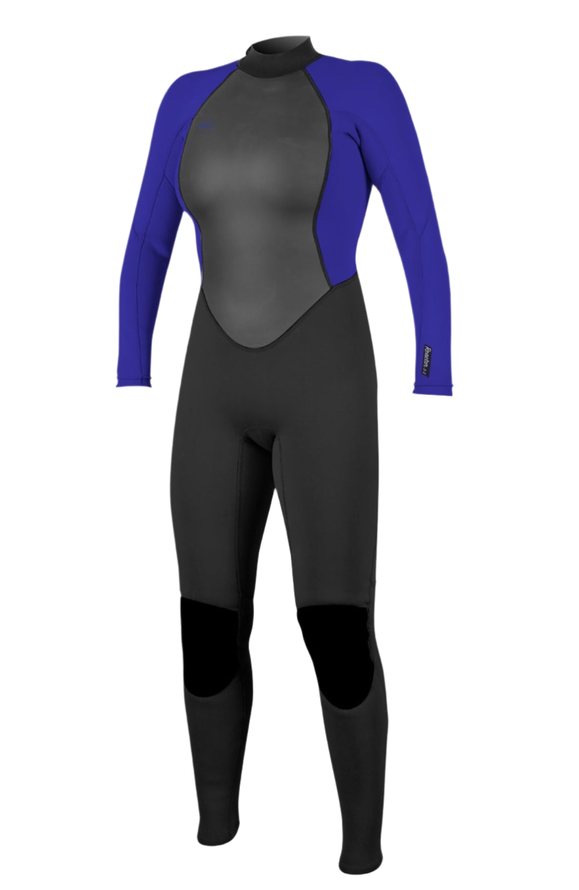 O'Neill Womens Reactor 2 3/2 Back Zip Full Wetsuit Black/Cobalt