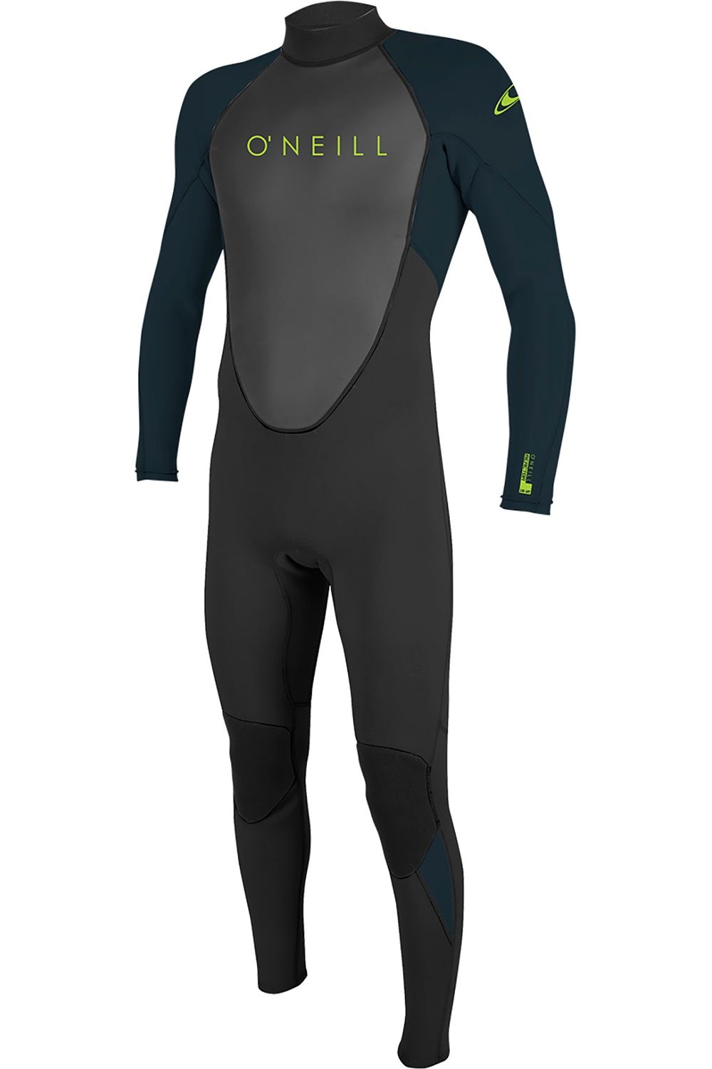 O'Neill Reactor 2 Youth 3/2 Wetsuit Back Zip In Black & Slate