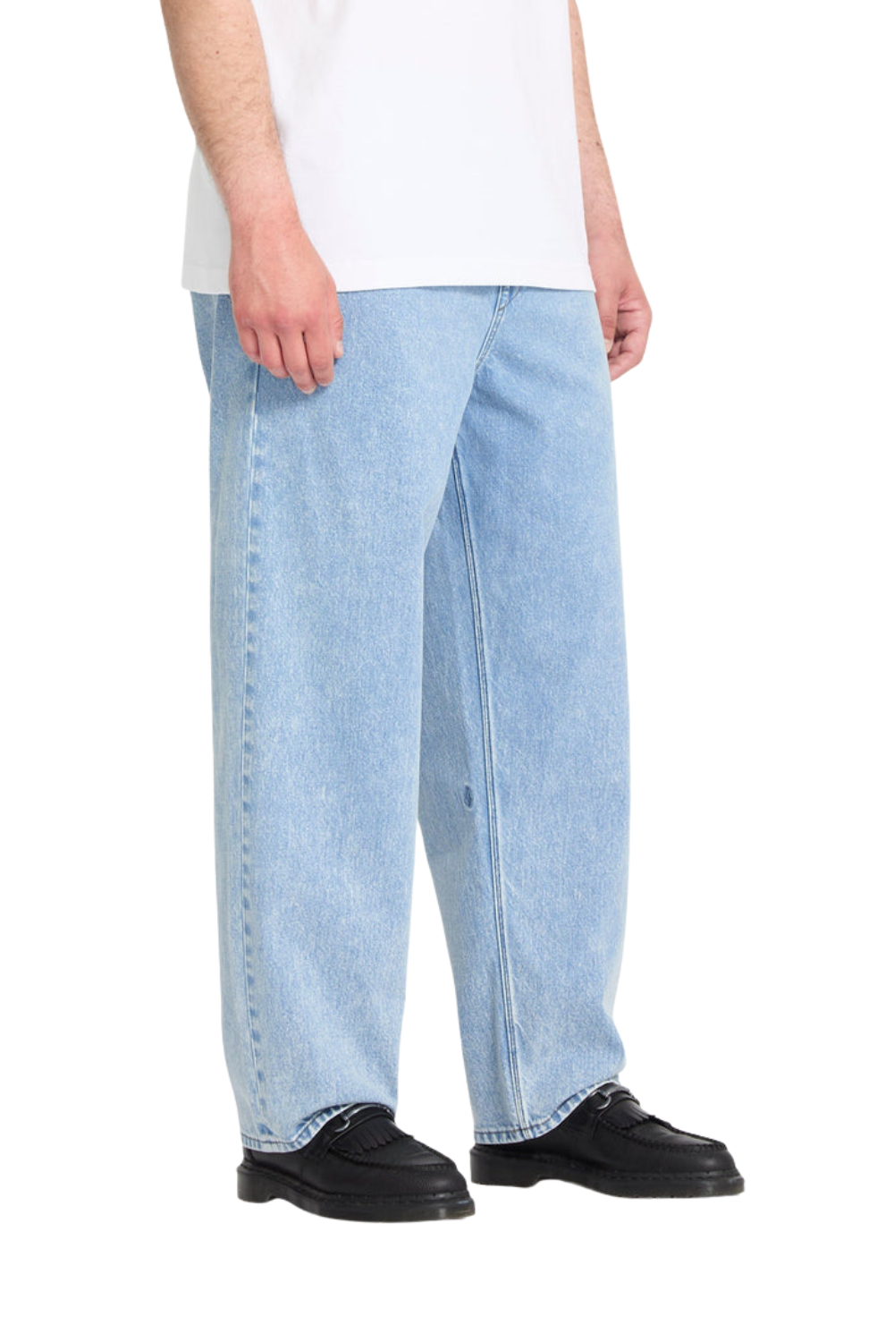 Volcom Freazy Loose Mens Elasticated Waist Jeans Pale Aqua