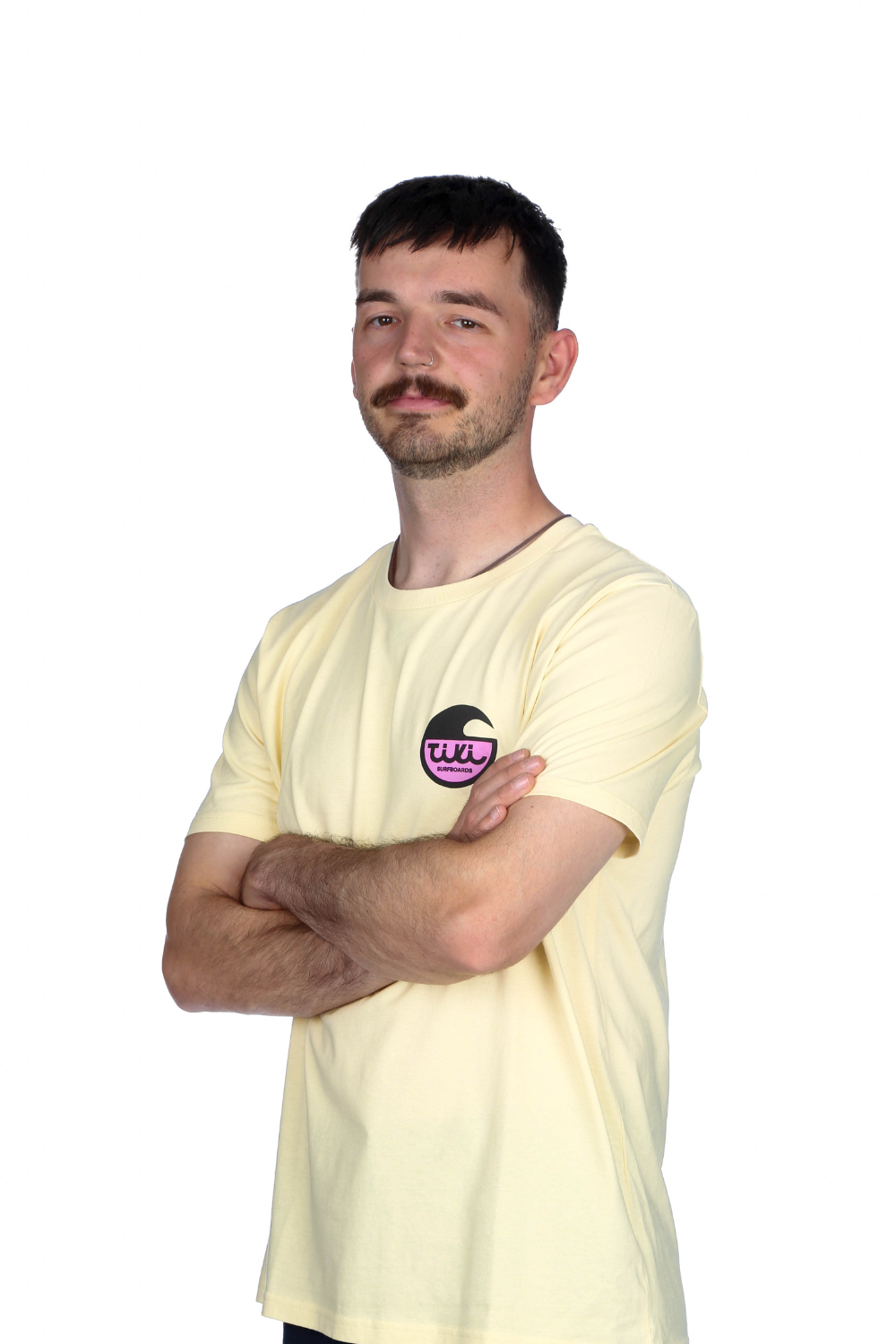 Tiki Surfboard Logo T-Shirt Butter