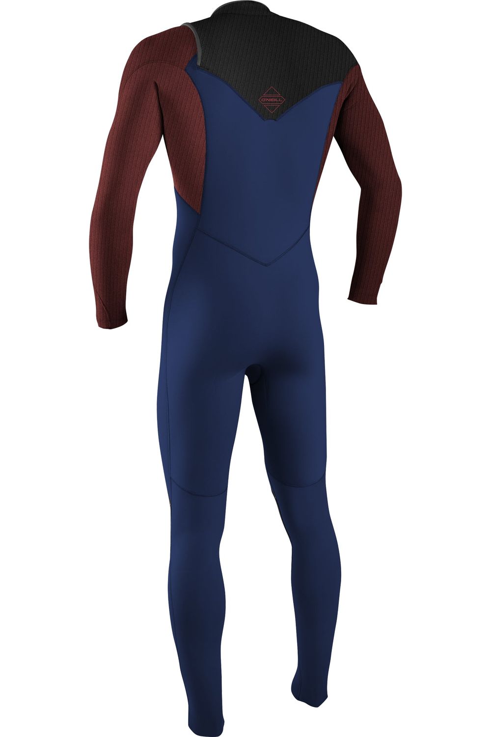 O'Neill Youth Hyperfreak 4/3+ Chest Zip Wetsuit Navy Bloodshot Black