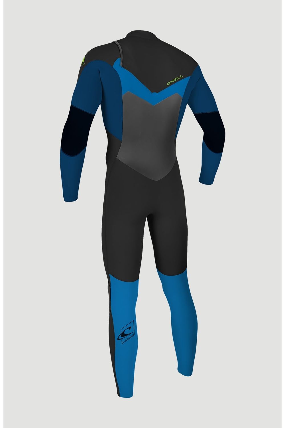 O'Neill Youth Epic 4/3 Wetsuit With Chest Zip - Full Black Deepsea Baliblue