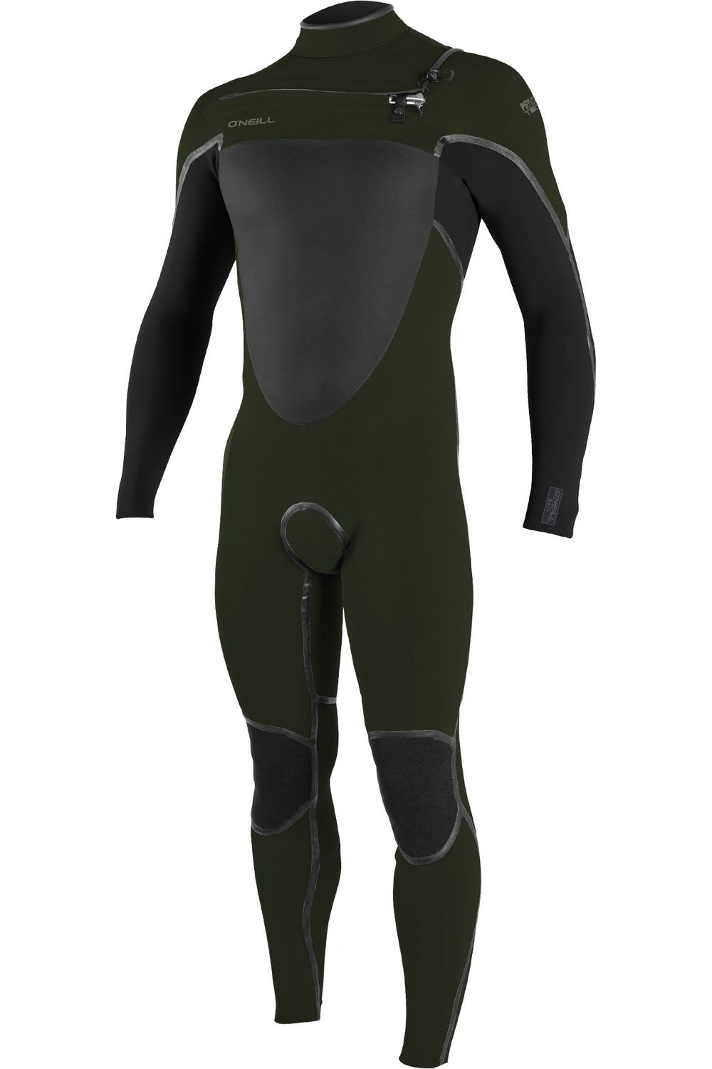 O'Neill Psycho Tech 5/4 Chest Zip Wetsuit In Full Ghost Green & Black