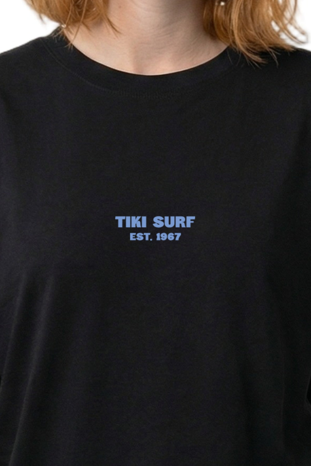 Tiki Fin Womens T-Shirt Black