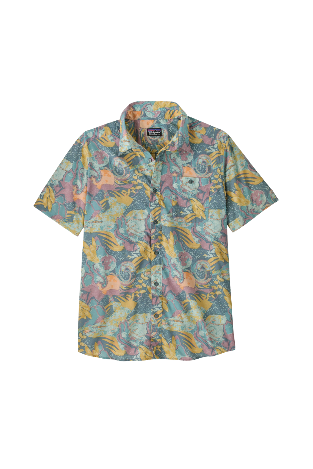 Patagonia Mens Go To Shirt Moon Tripper Blue Sage
