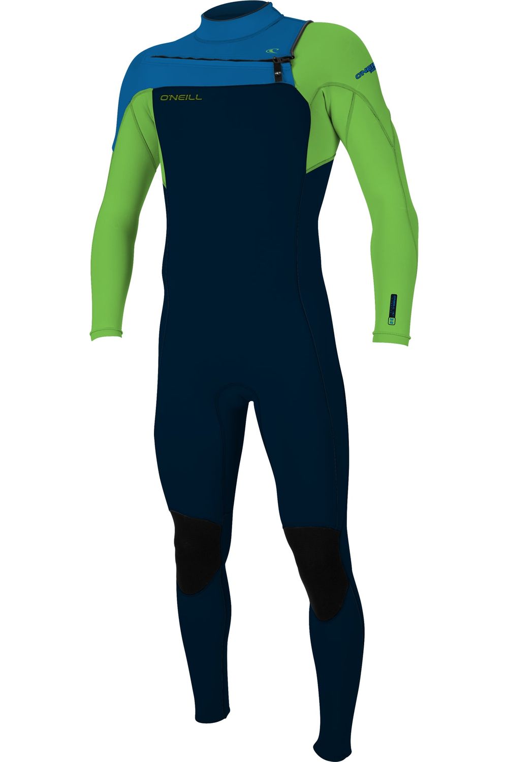 O'Neill Youth Hammer 3/2 Chest Zip Wetsuit Blue Green