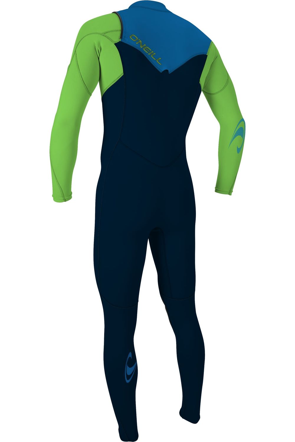O'Neill Youth Hammer 3/2 Chest Zip Wetsuit Blue Green