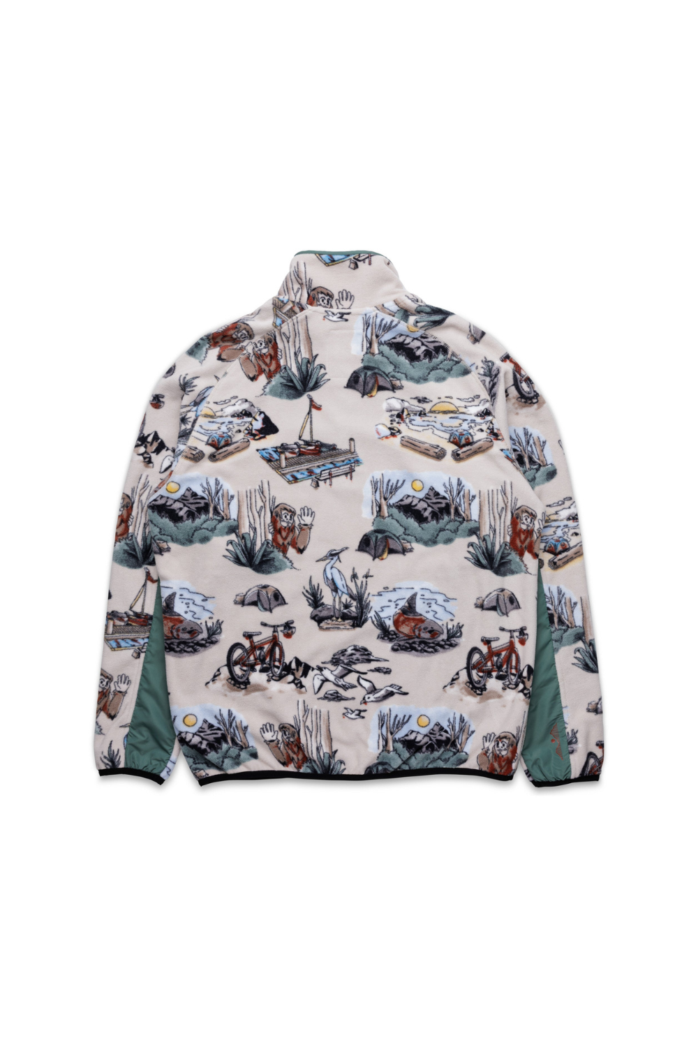 Kavu Teannaway Mens Polar Fleece Snap Pullover Places To Be