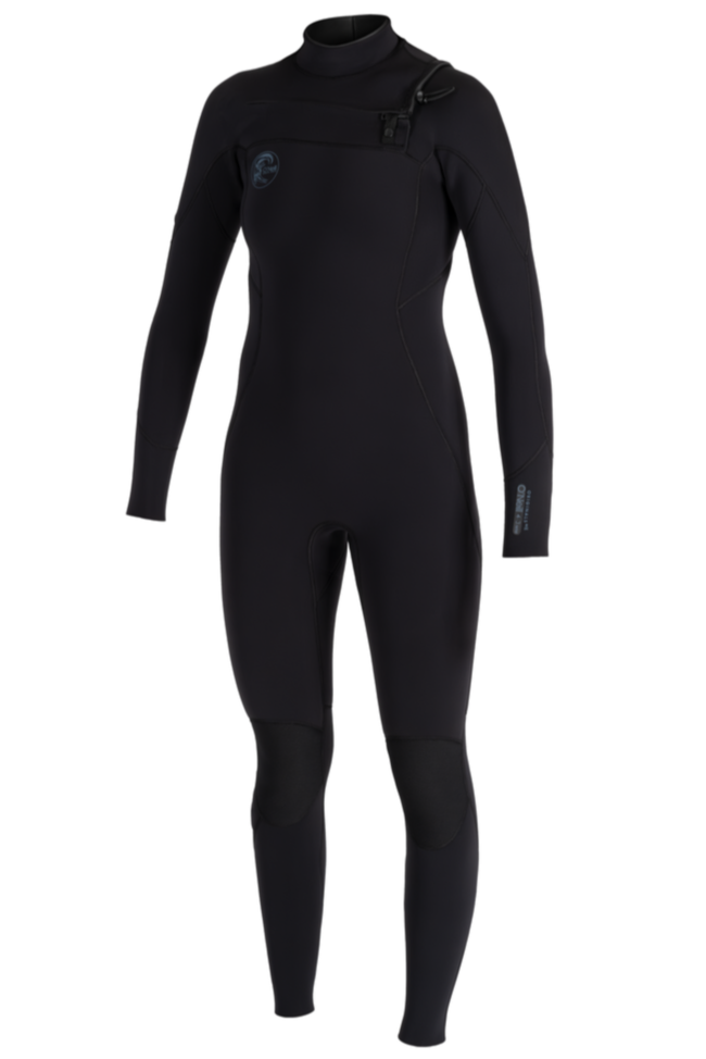 O'Neill Womens O'riginal RG8 4/3 Wetsuit Chest Zip Black
