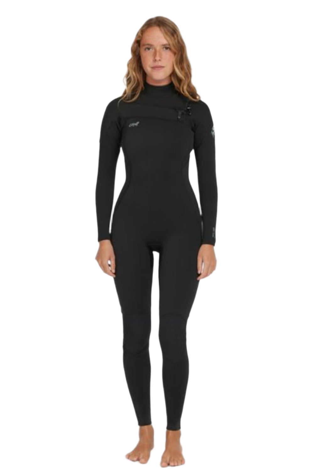 O'Neill Womens Epic 3/2Mm Chest Zip Full Wetsuit Black/Black/Black
