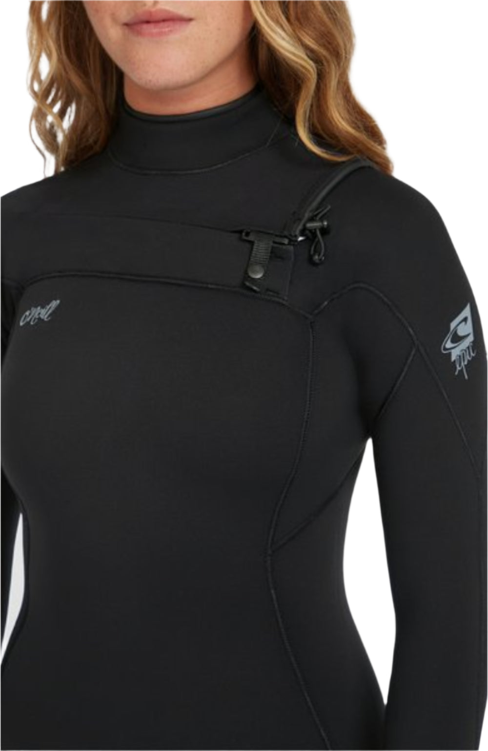 O'Neill Womens Epic 3/2Mm Chest Zip Full Wetsuit Black/Black/Black