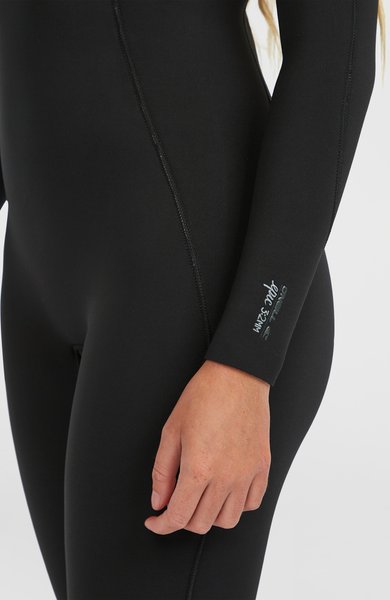 O'Neill Womens Epic 3/2Mm Chest Zip Full Wetsuit Black/Black/Black