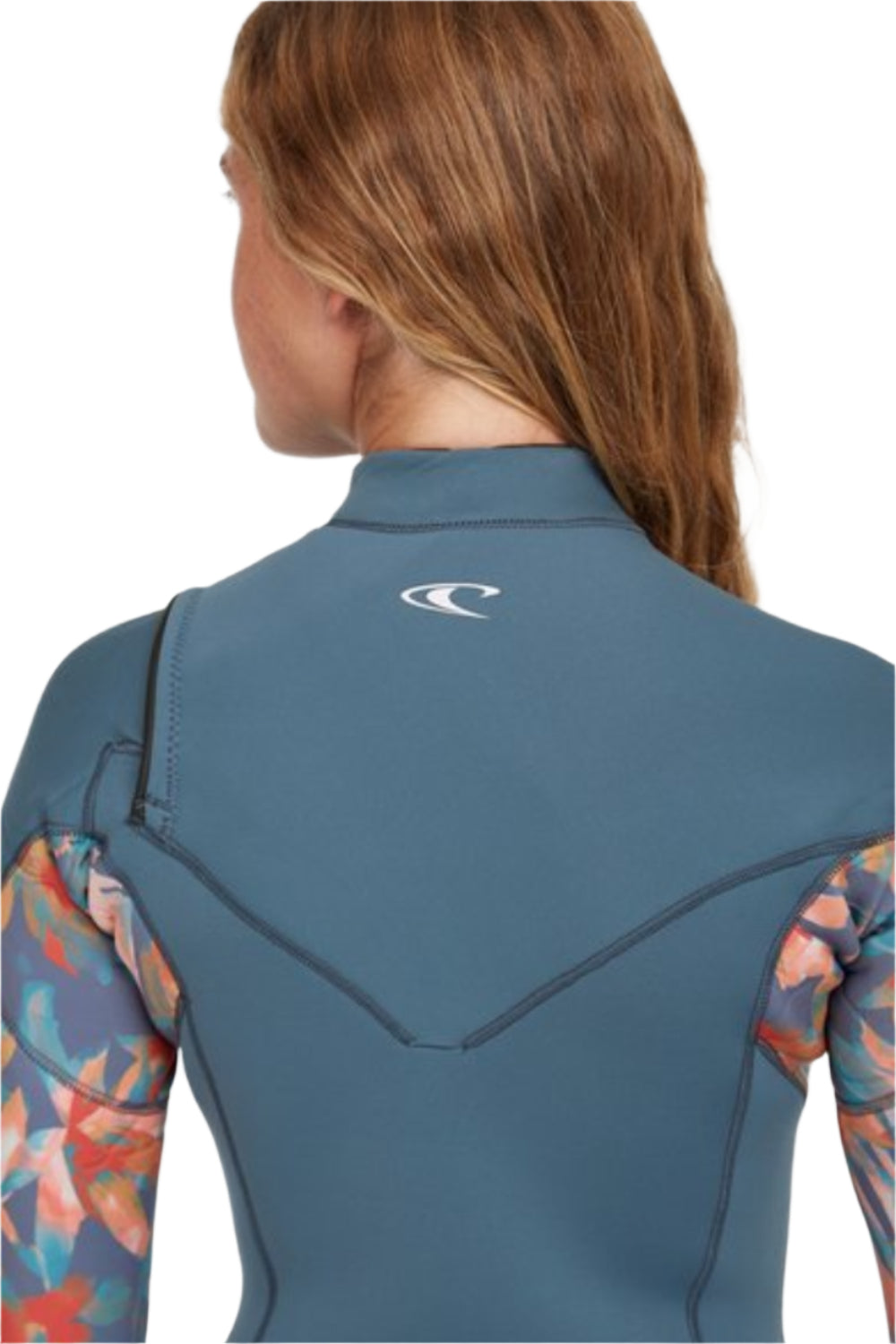 O'Neill Womens Epic 3/2Mm Chest Zip Full Wetsuit Copenblue/Paintropics