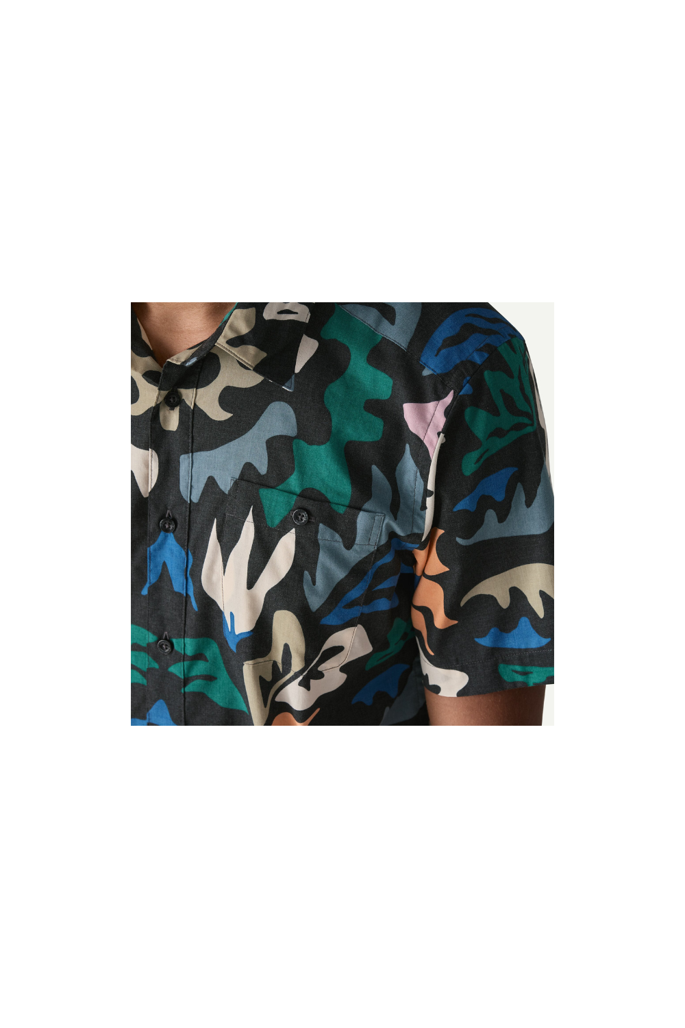 Patagonia Mens Go To Shirt Kaleido Black