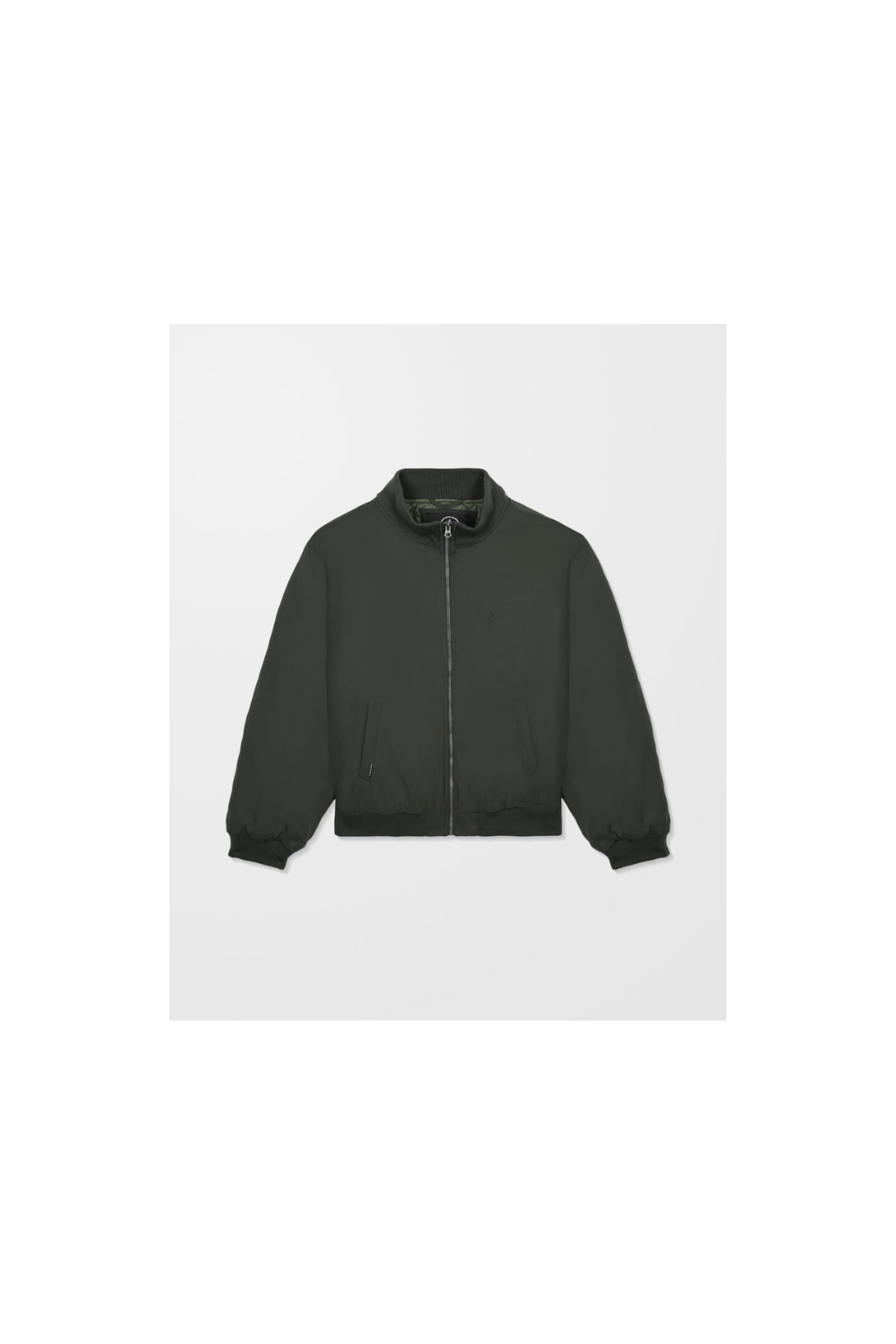 Volcom Damerman Mens Bomber Jacket Rinsed Black