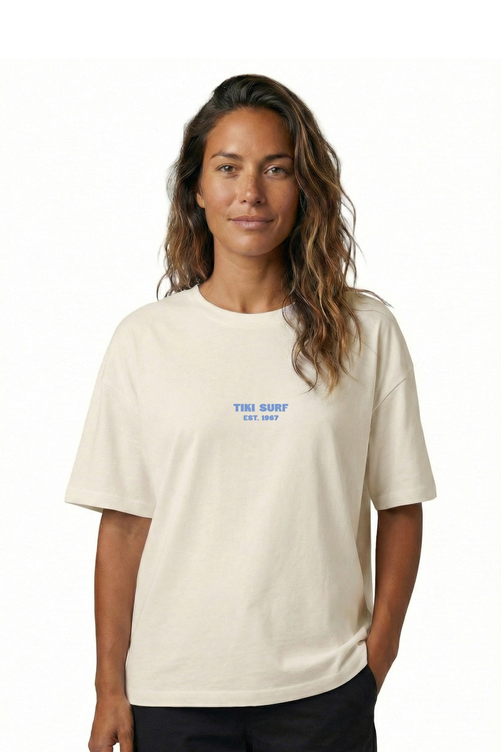 Tiki Fin Womens T-Shirt Ivory