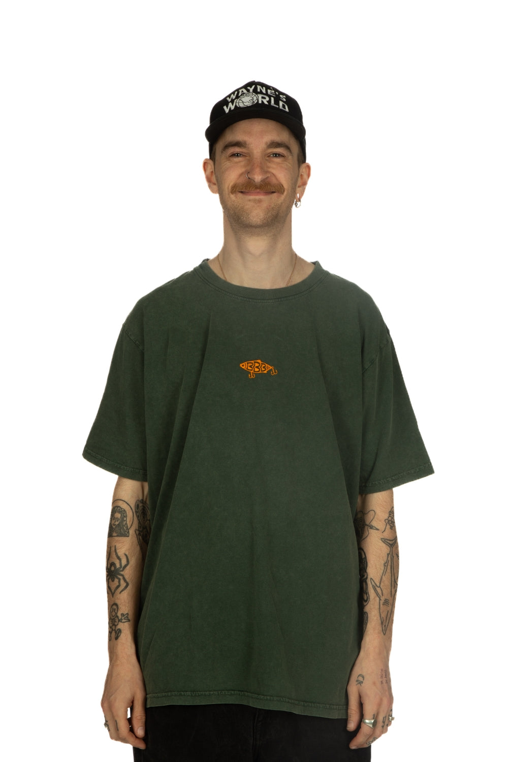BamBooBay Lure Metal T-Shirt Stone Washed Green