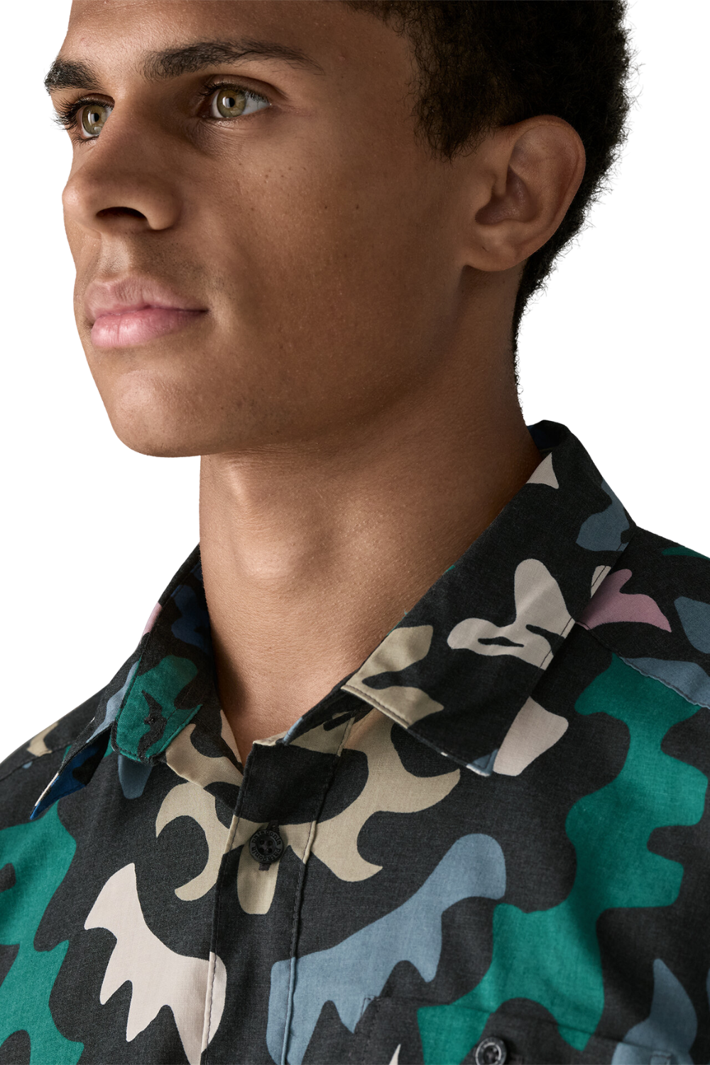 Patagonia Mens Go To Shirt Kaleido Black