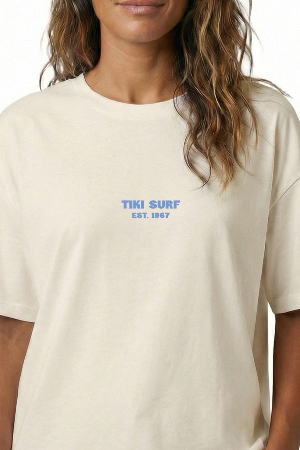 Tiki Fin Womens T-Shirt Ivory
